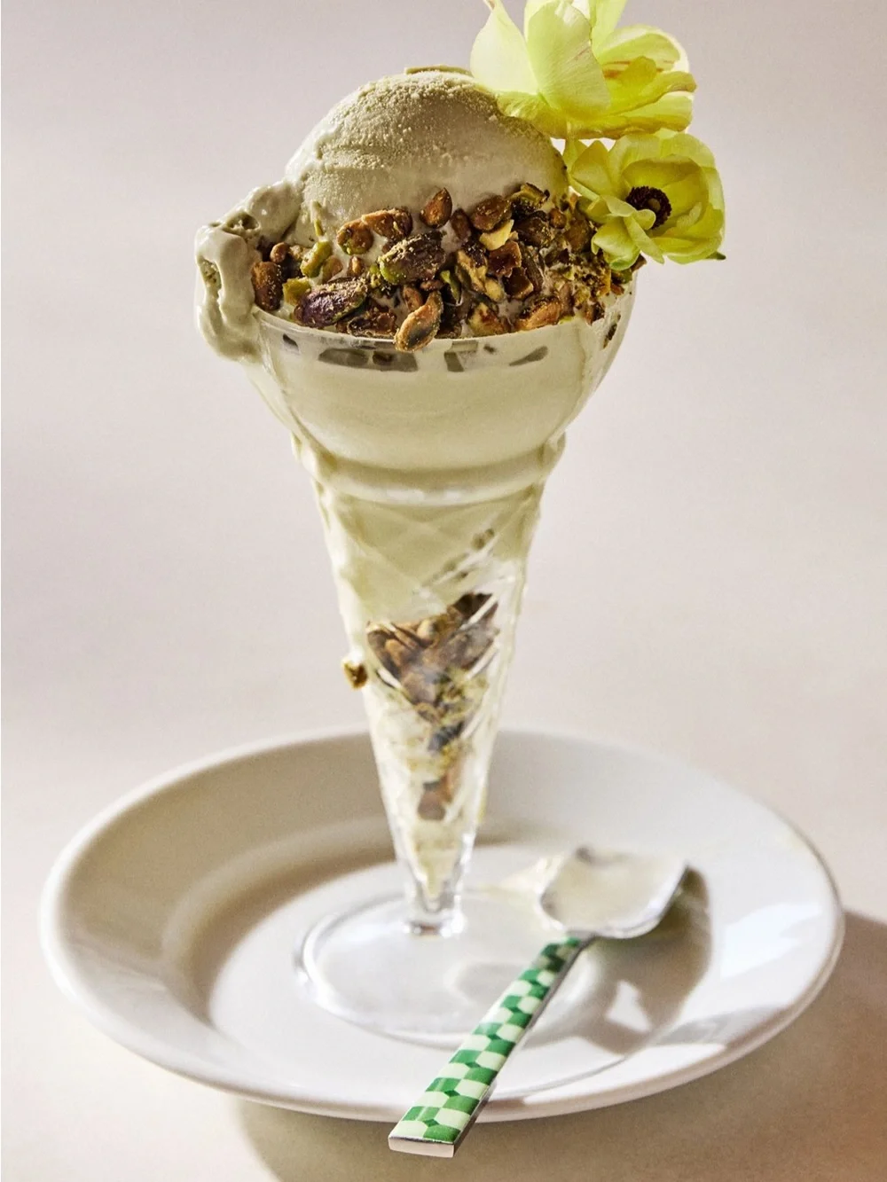 Anthropologie Ice Cream Sundae Flute Glass